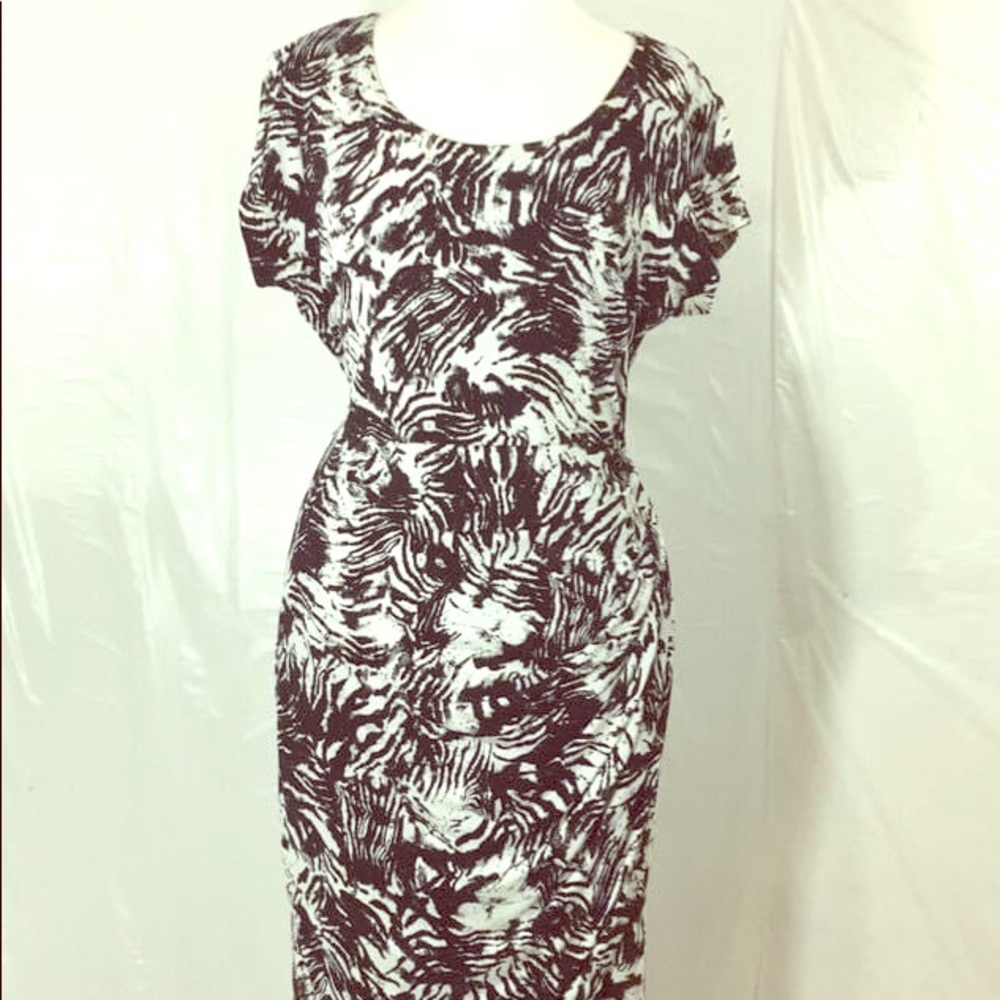 Vince Camaro black and white dress.